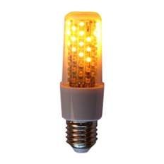 10 stk Flammepære 1830K E27 klart glas 64LED