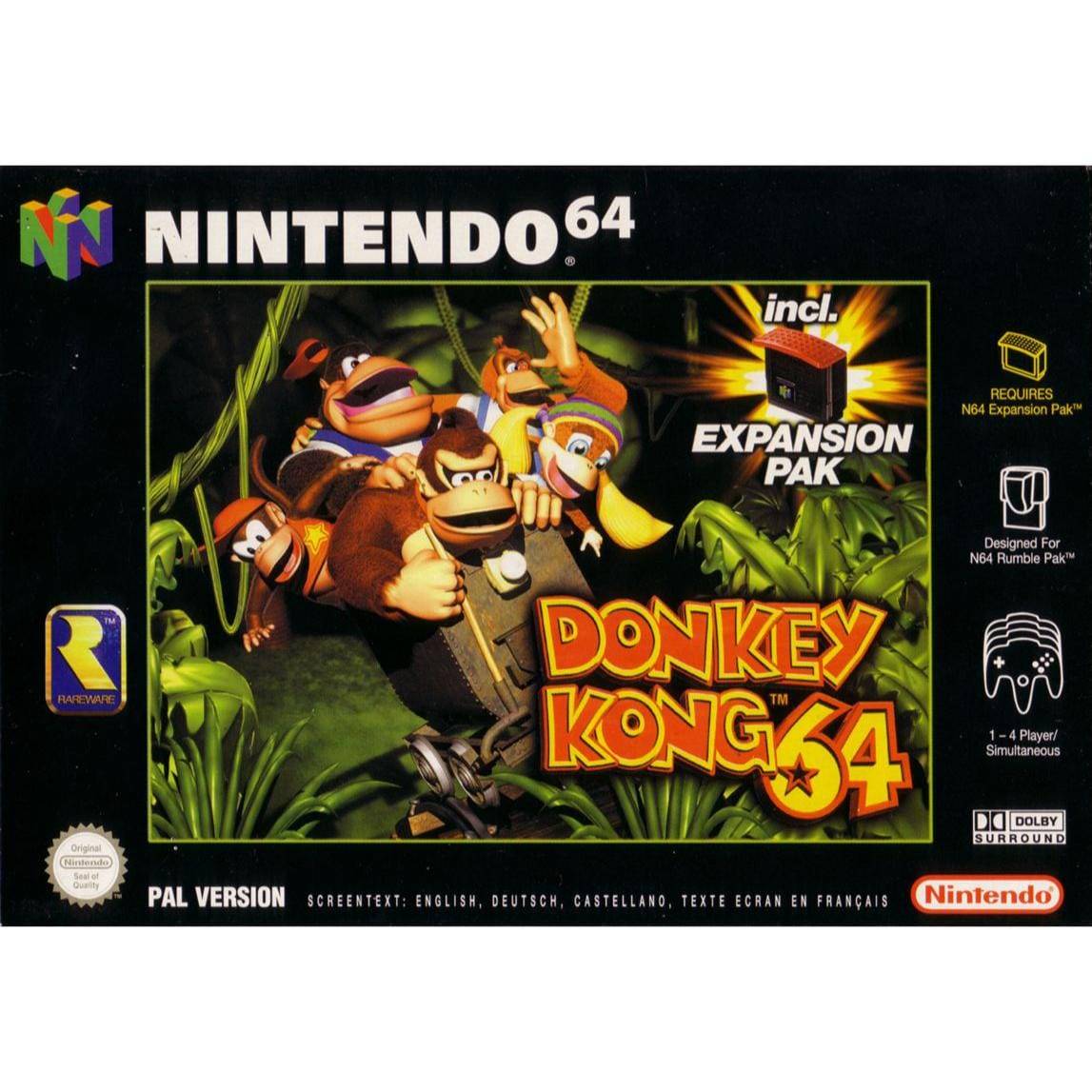Donkey Kong 64 Nintendo 64 (Begagnad)