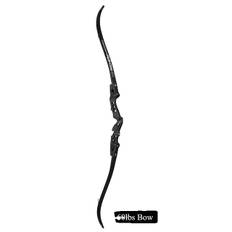 Bågskytte Recurve Båge, Kraftfull, Demontera black 60lbs