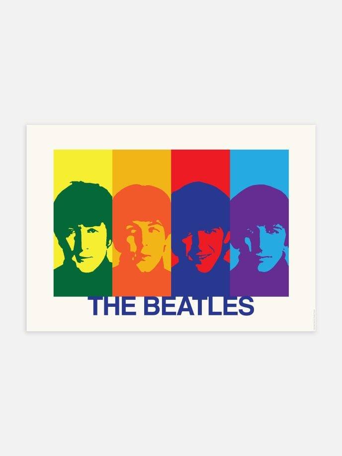 The Beatles Colors Poster