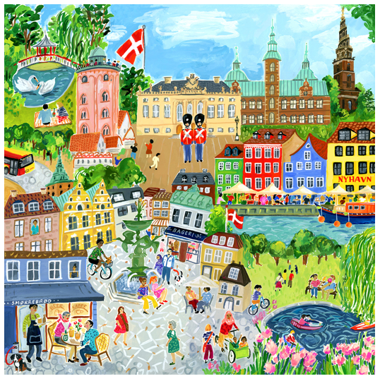 eeBoo - Puzzle - Copenhagen, 1000 pc