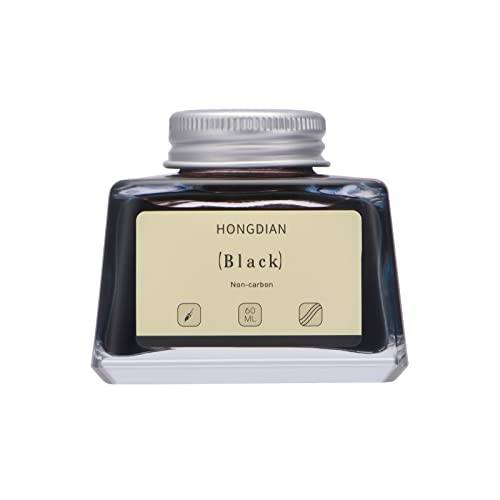 Asvine Hongdian reservoarpenna bläck svart, 60 ml reservoarpenna flaska bläck, utan kol