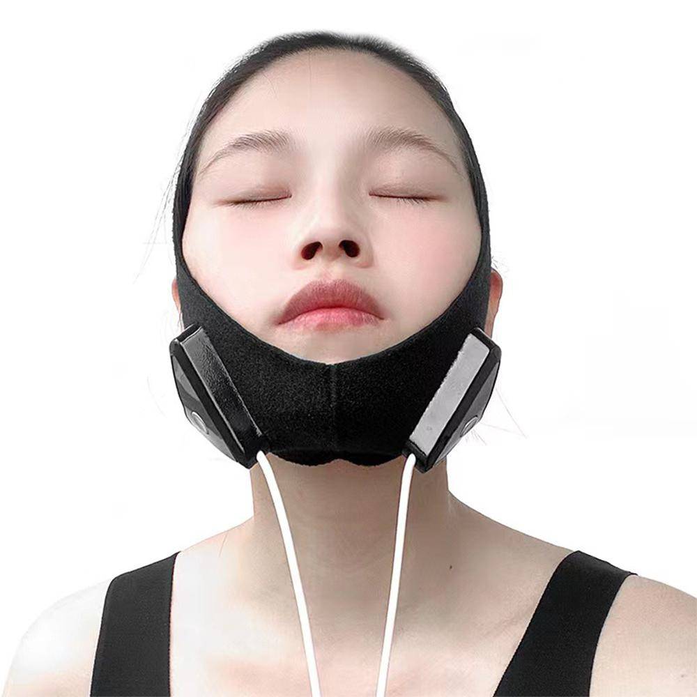 Facial Lift Device Facial Slimming Vibration Massager Anti Wrinkle Firm Facial Reduce The Vibration Massage of The Double Chin svart