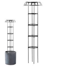 Garden Obelisk - Metal Garden Trellis | Dekorativ Gardenn Obelisk Trellis | Stöd för klättring Växt | Hög växtstöd idealisk för vinstockar, rosor och utomhus Gardenn -dekoration