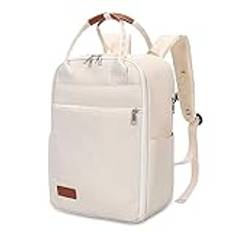 Kabinbagage 45 x 36 x 20 Para Easyjet kabinväska reseryggsäck resekabinflygplan handbagage 30 l handväska med fickor stöldskydd för 16" bärbar dator, Beige färg, Semester
