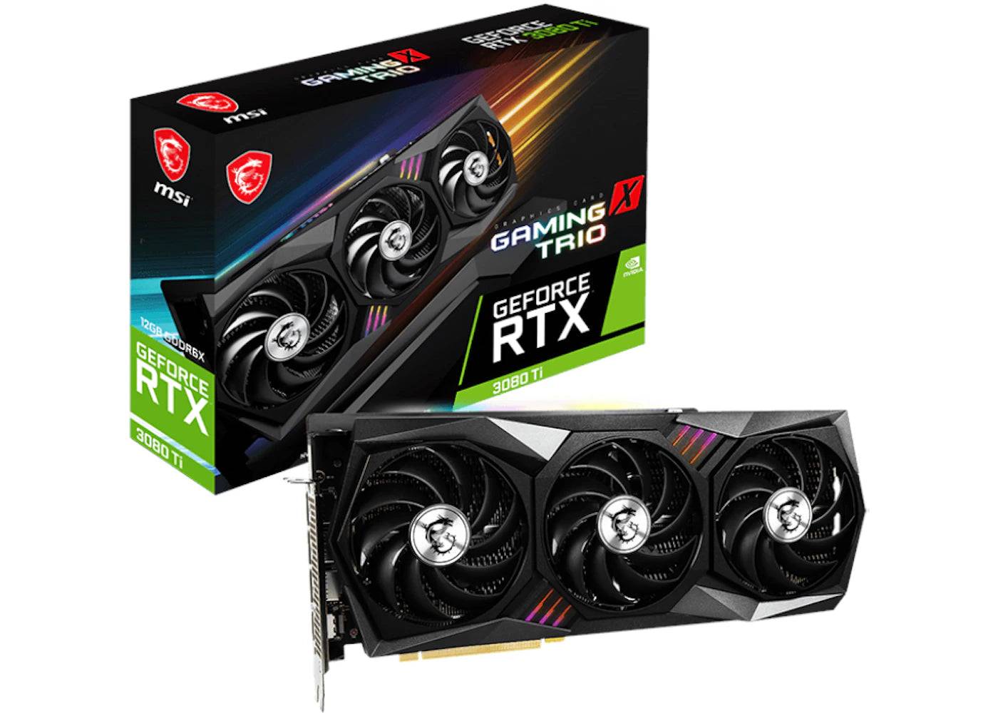 NVIDIA MSI GeForce RTX 3080 Ti GAMING X TRIO 12G Graphics Card - One Size (One Size)