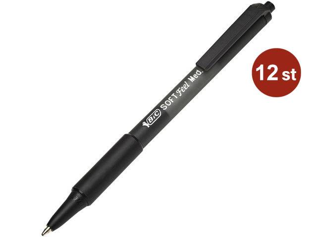Kulpenna Bic Soft Feel Clic Svart 1.0mm