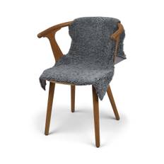 Korthåret Merino Lammeskind | Lysegrå | 90x60 cm (Bestseller)