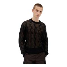 Stüssy, Strik, Herre, Sort, L, Uld, Cable-Knit Crewneck Sweater