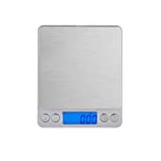 Jueshanzj Elektronisk hög precision upp till 0,1 G/0,01 g digitala vågar med 2 vägningsyta för bakning örter smycken hållbara köksvågar, metall och plast, matt finish, 500 g/0,01 g