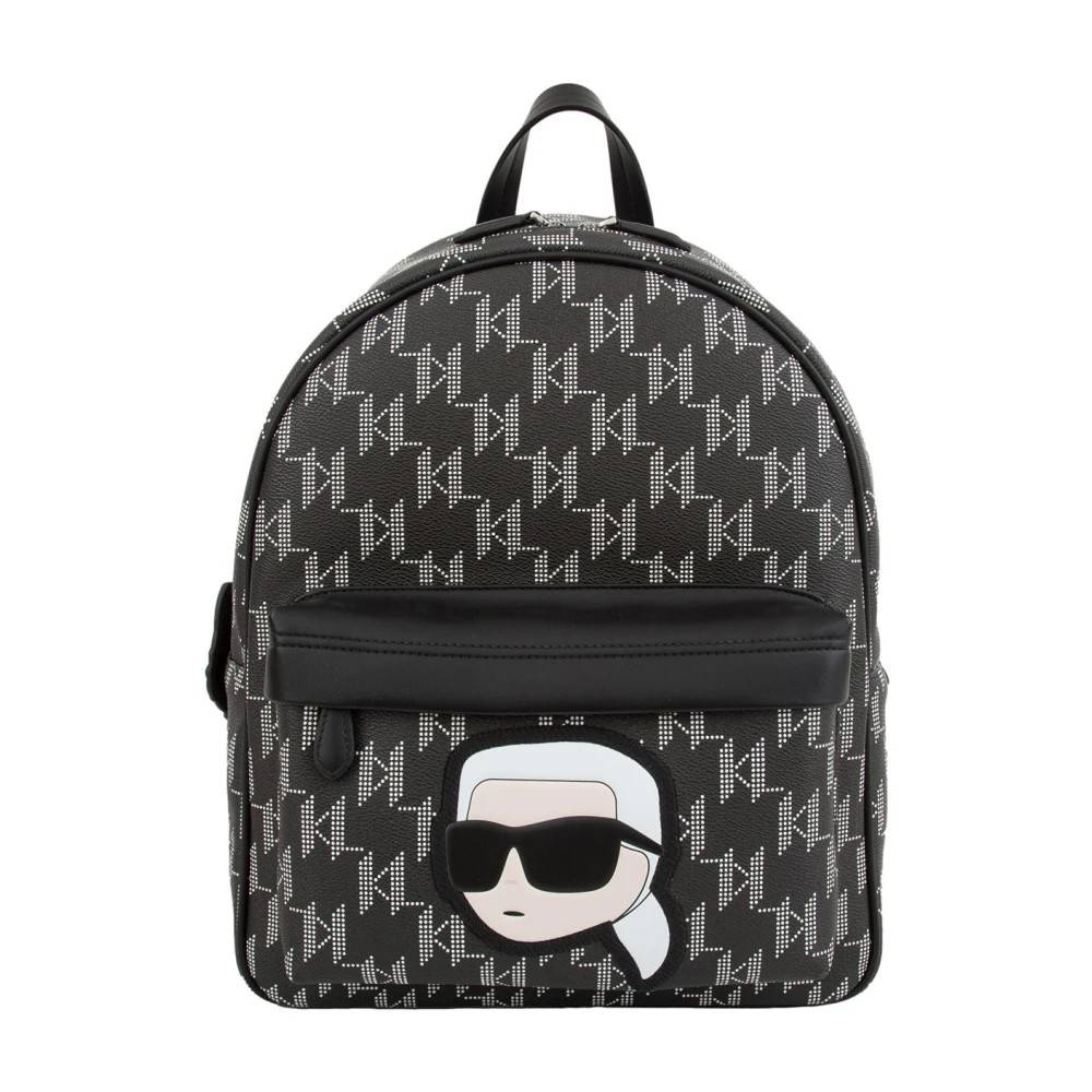 Karl Lagerfeld k/ikonik 2.0 mono cc rygsæk Nero - Tasker - Dame - Sort - ONE SIZE -