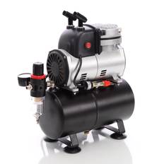 Airbrush kompressor oliefri 3 liter - 1/6 HK (0,125 kW) - Kapacitet 1200 l/t - Hurtig levering