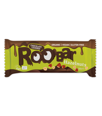 Bar Choko hasselnødde Ø Roobar - 4 stk.
