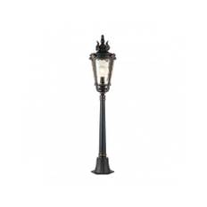 BALTIMORE Udendørs bedlampe i aluminium og glas H117 cm 1 x E27 - Antik bronze/Rav