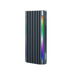 Eaget SE660 M.2 SSD-fodral NVME/SATA Dual Protocol Type-C till USB3.2 Externt skal 10Gbps RGB-ljus Aluminiumlegering Stö