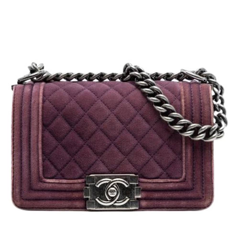 Chanel Vintage Pre-owned This Boy Flap - Vintage - Dame - Lilla - ONE SIZE - Uld