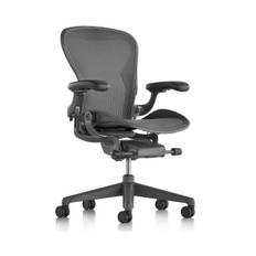 Herman Miller Aeron Carbon - A - Small / Exclusive / Standard Hårde hjul (tæpper og bløde underlag)