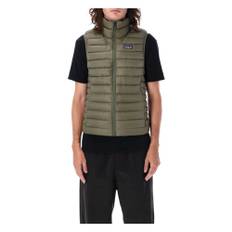 Patagonia, Jakke, Herre, Grøn, M, Uld, Militærgrøn Dun Sweater Vest