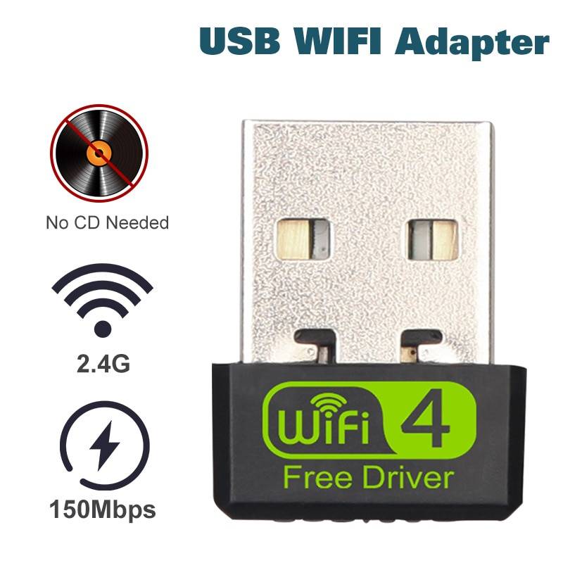 Usb wifi adapter ethernet lan wireless 802.11n laptop dongle card antena adaptador 2.4g wi fi mottagare wi-fi mini mbps