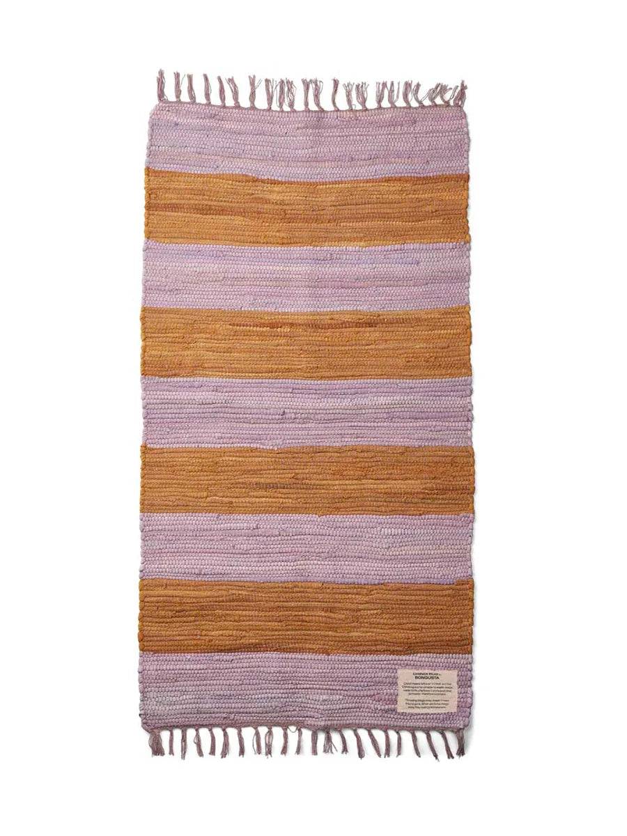 Chindi tæppe, 60x120 cm fra Bongusta Lilac & Golden - Jacobsen Plus