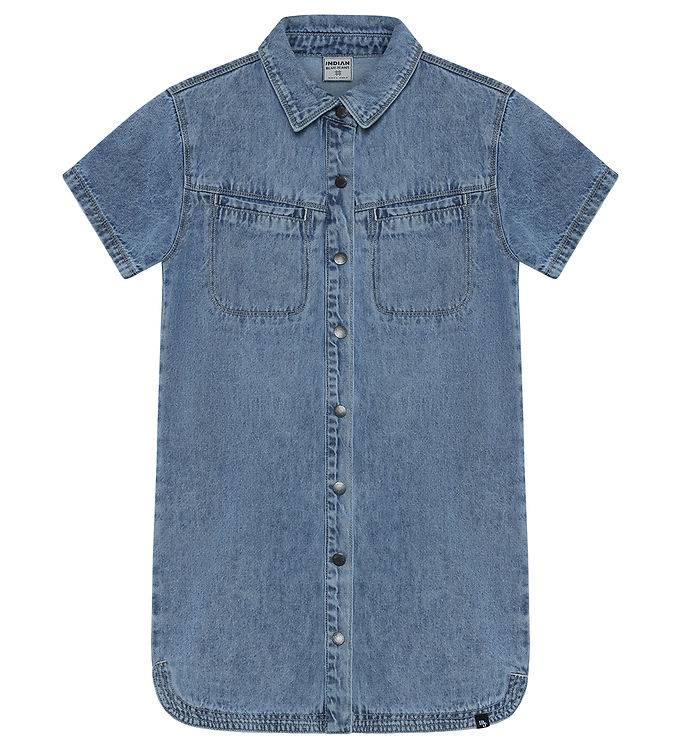 Indian Blue Jeans Klänning - Begagnad Light Denim - Indian Blue Jeans - 12 år (152) - Klänning