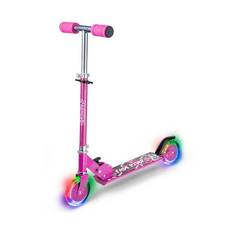 California løbehjul med LED-lys i hjulene - Pink