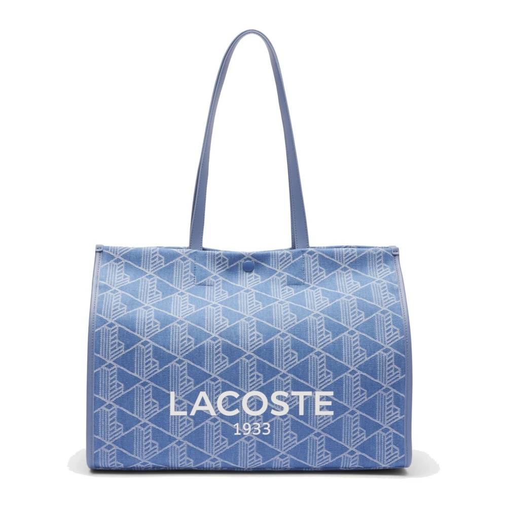 Lacoste - Jacquard Tote Bag Väskor - Dam - ONE Size - Denim