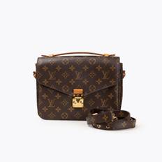LOUIS VUITTON Monogram Pochette Metis Bag - Brown