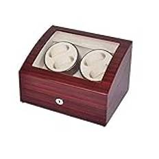 Watch Winder Watch Winder 4 klockor, Watch Winder Trä Automatisk Rotation Watch Winder Förvaringsväska Display Box Watch Winder