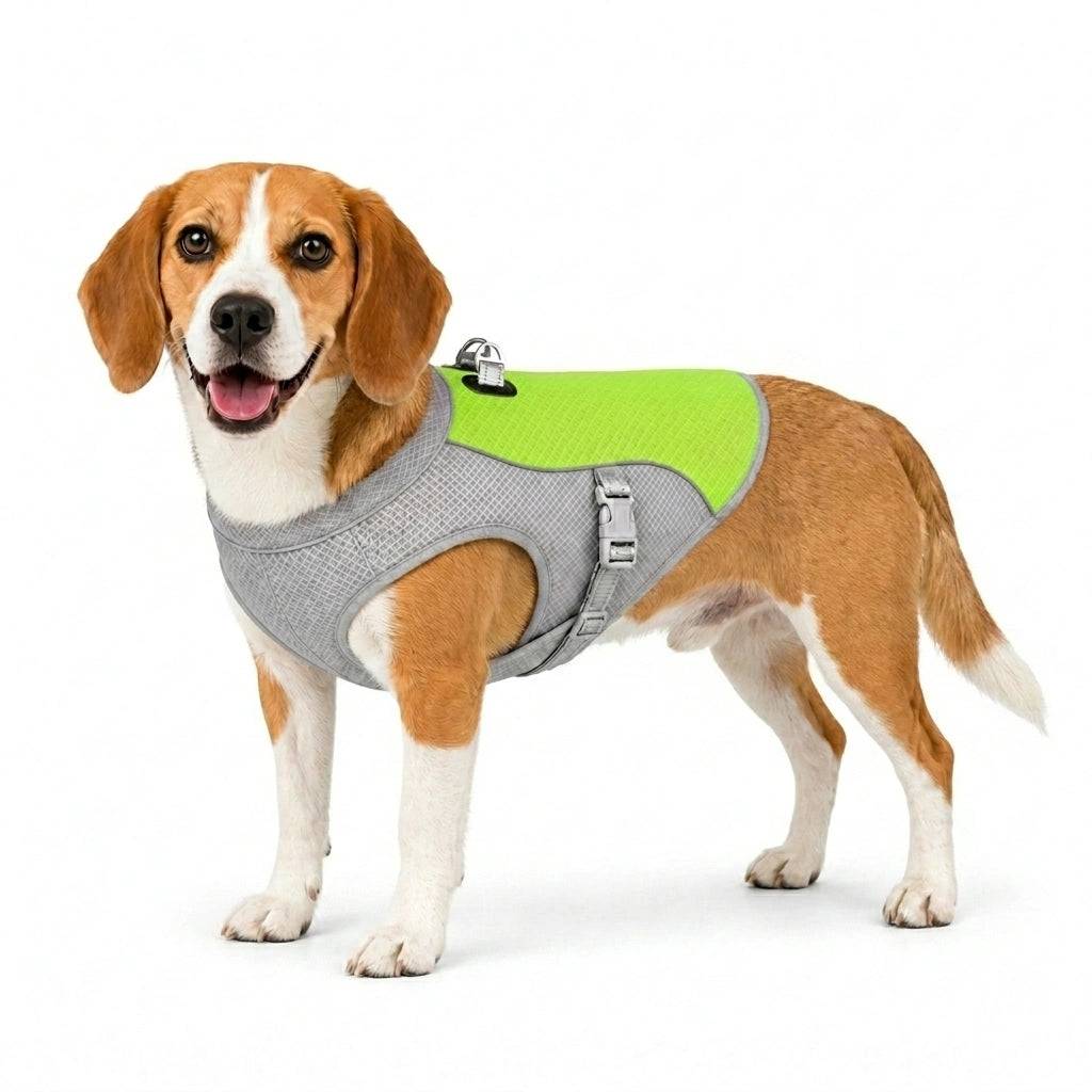 Detixy Kylväst - Optimal Kylning för Din Hund - Bäst i test Kyltäcke Grön / L
