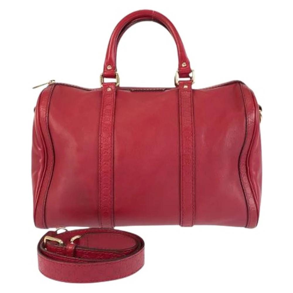 Gucci Vintage Pre-owned Micro Guccissima Læder 2-vejs Taske - Vintage - Dame - Rød - ONE SIZE - Læder