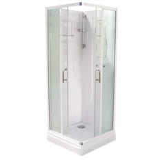 Alterna Primeo Brusekabine 80 x 80 cm Totalhøjde 210 cm