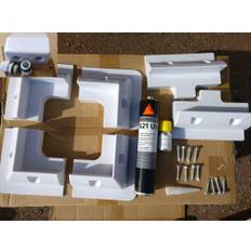 Båt- och husbilsmontage 2xstor solpanel -Komplett kit