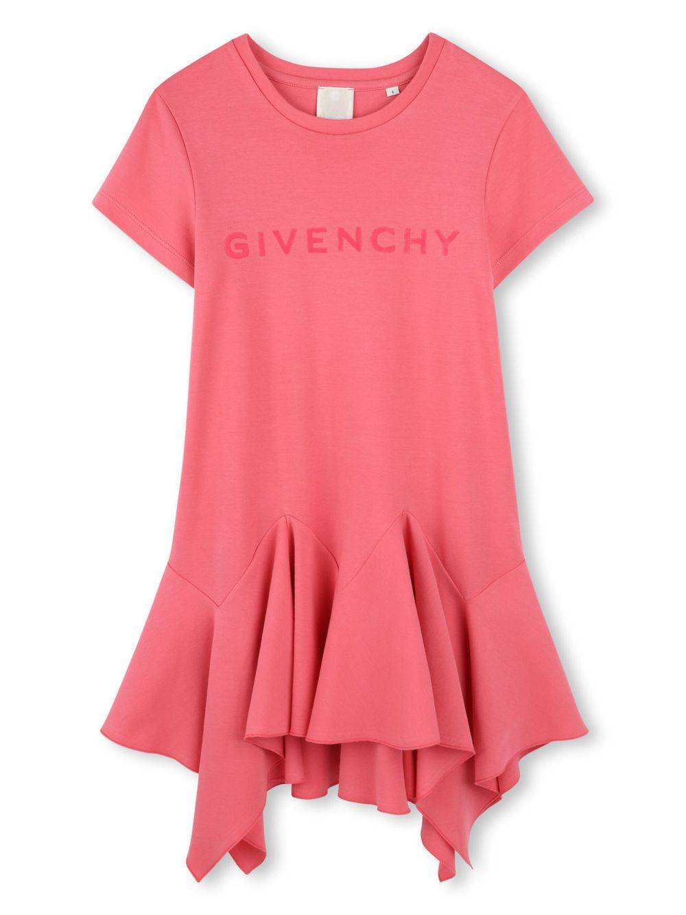 Givenchy Kids - klänning med logotyp - barn - bomull - 12 - Rosa