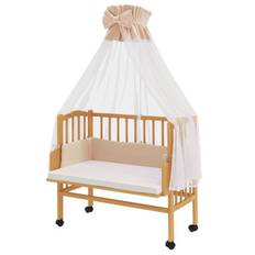 Tremmeseng - Bedsidecrib plus Naturlig træ