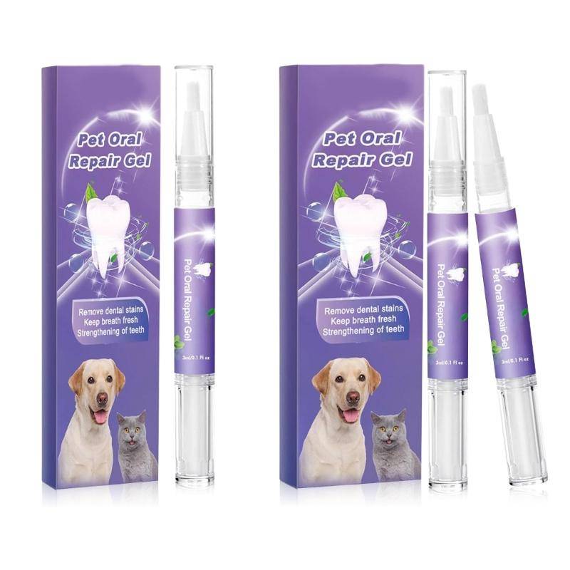Professionell Pet OralRepair Gel för Djup Rengöring av Tänder Hund OralHälsa Reparationsgel Mild Formula Tanddeodorisering