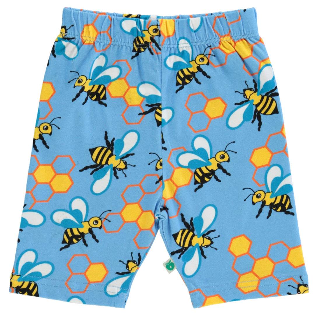 Cykelshorts med bier - Blue Grotto / 7-8
