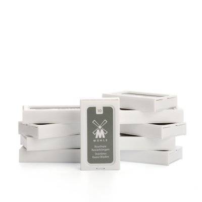 Mühle Stainless Steel Dubbeleggade Rakblad 50-pack (Prenumeration: Nej)