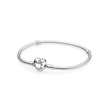 Pandora Moments Silver Heart Clasp Bracelet - 23cm