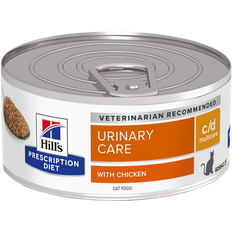 Hill's Prescription Diet Feline c/d Multicare Minced Chicken Canned - Wet Cat Food 156 g x 24