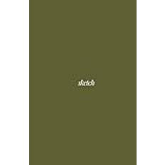 PAPER HOBBIES PRESS 5.5x8.5 Sketchbook, Moss Green ,160 Blank pages, Hard Cover: for sketches, doodles, and art journaling