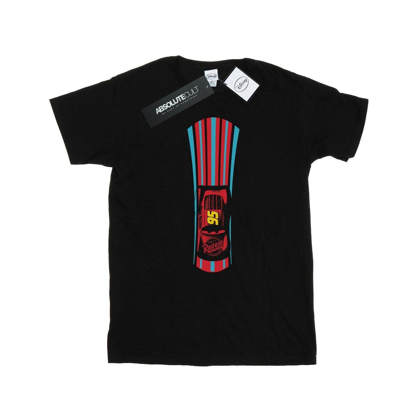 Disney Herrar Bilar Blixten McQueen Ränder T-shirt L