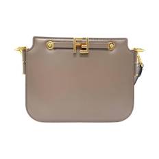 Fendi Vintage Shoulder Bag Stl. - Axelremsväskor Från Magasin - Grey (L 19cm x W 20cm x D 7cm)