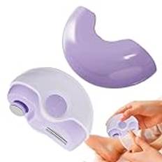 Uppladdningsbar Nagelklippare, Uppladdningsbar Nagelklippare | 2 i 1 nageltrimmer med förvaring av nagelrester,Nagelfil, automatisk nageltrimmer för äldre svaga händer
