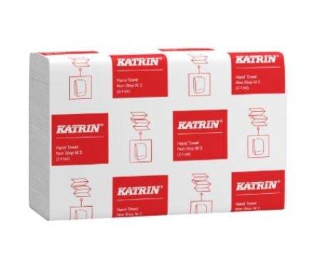 Håndklædeark Katrin Non-Stop Z-Fold 2-lag L24xB20.3xD8cm Nyfiber Hvid