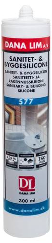Dana Lim Sanitet & Byggesilicone 577 Hvid 300 ml.