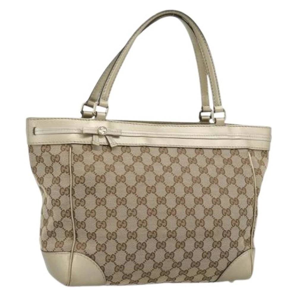 Gucci Vintage Pre-owned Canvas gucci-tasker - Vintage - Dame - Beige - ONE SIZE -