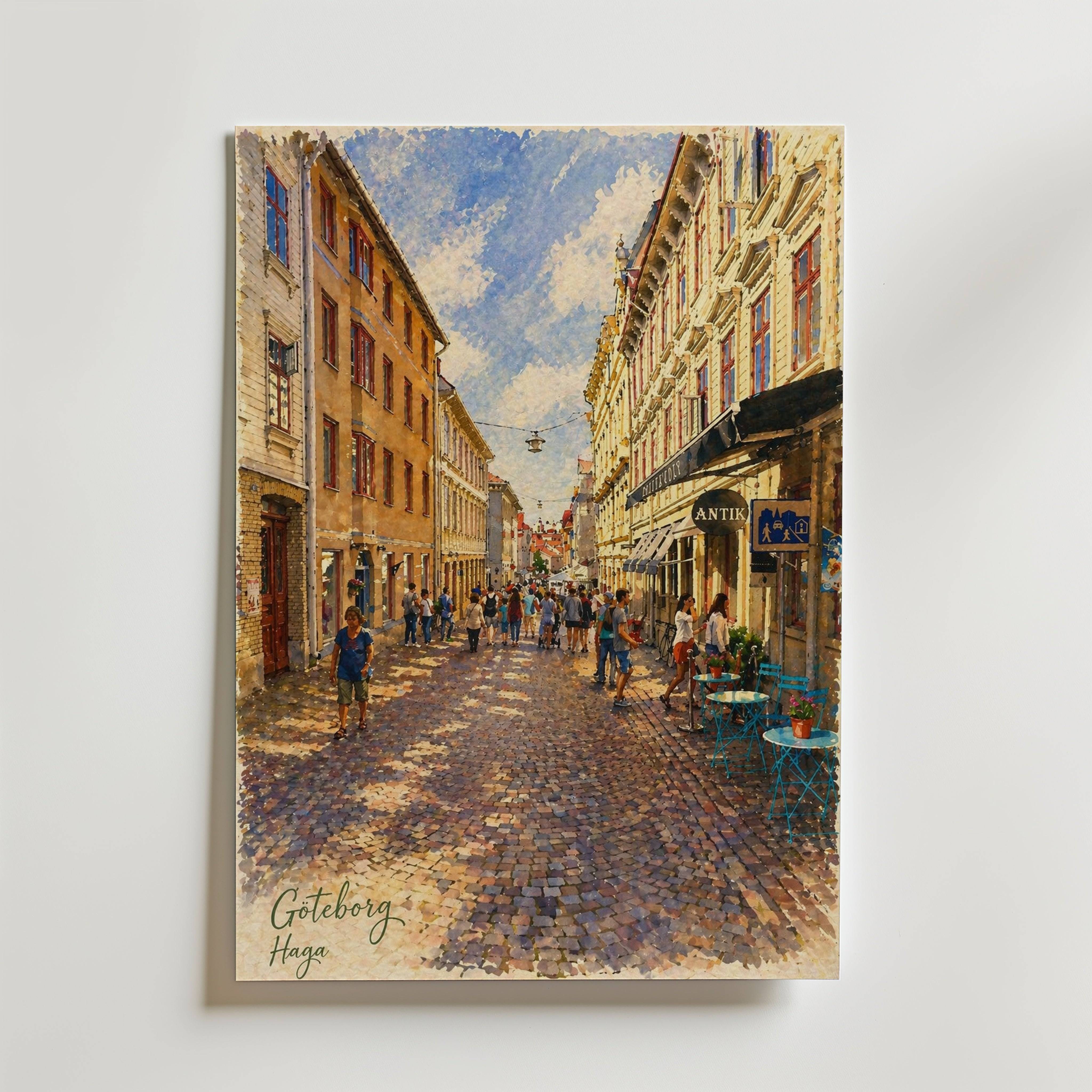 Haga G�teborg Poster - Fine Art Poster 70x100 cm
