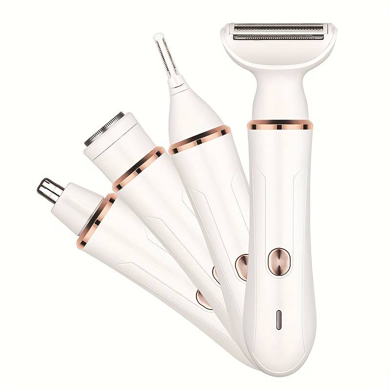 TEMU 1pc Women's Electric Razor, A Versatile 3-in-1 Usb Rechargeable Trimmer Suitable For Face, Body, And Bikini Areas - Offers Painless Hair Removal, Is Cordless And Travel-friendly