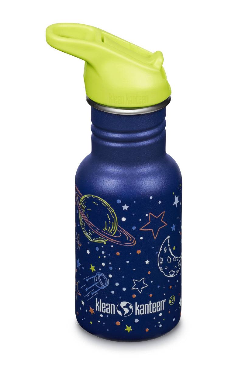 Klean Kanteen Kid Classic 355ml Milky Way – Blå Barnflaska med Rymdmotiv